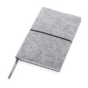 GRS certified recycled felt A5 softcover notebook