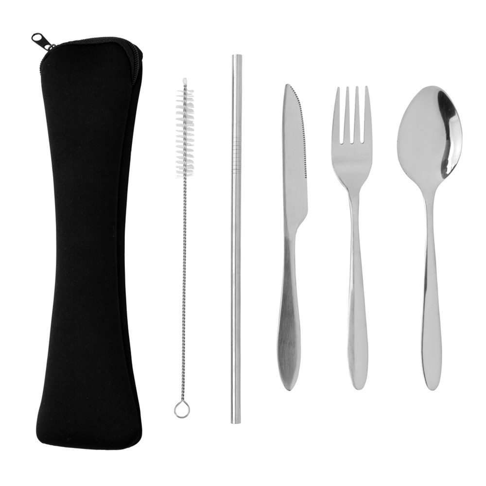 4 PCS stainless steel re-usable cutlery set