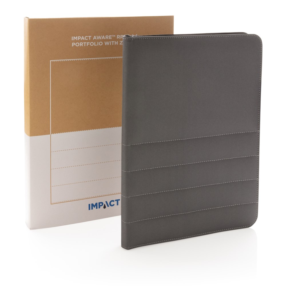 Impact AWARE™ RPET A4 portfolio with zipper