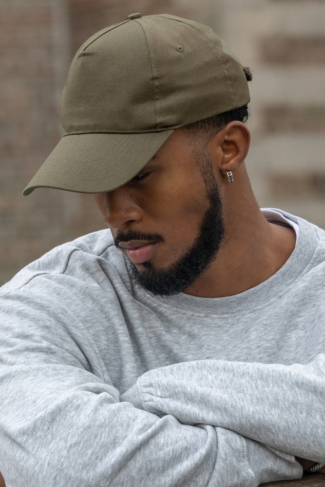 Impact 5 panel 190gr Recycled cotton cap with AWARE™ tracer