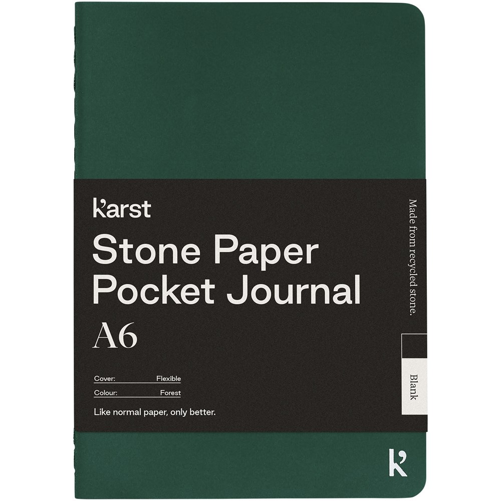 Karst® A6 stone paper softcover pocket journal - blank