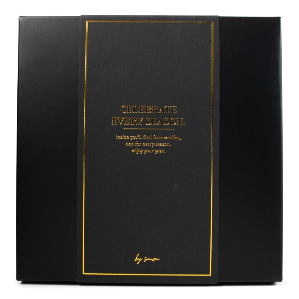 SENZA Scented Candles Giftbox Black /4