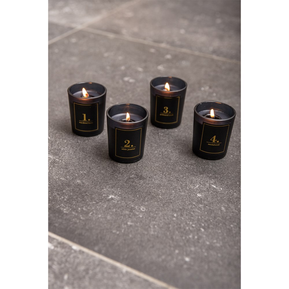 SENZA Scented Candles Giftbox Black /4