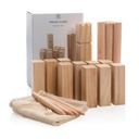 Wooden kubb set