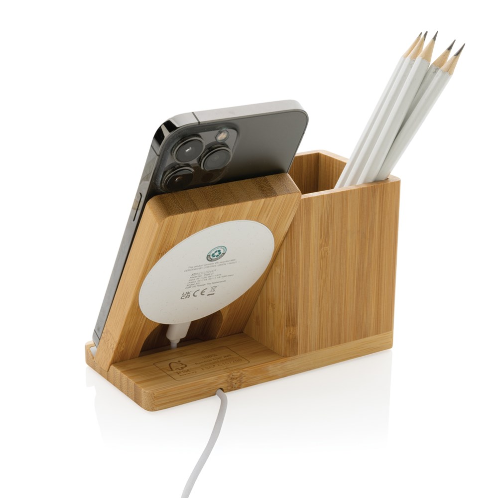 Calgary bamboo 10W wireless charger