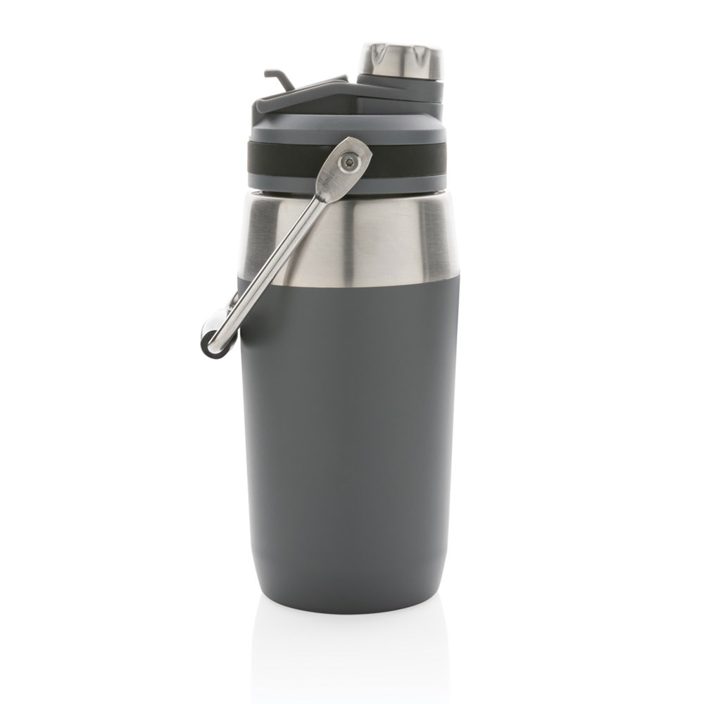 Vacuum stainless steel dual function lid bottle 500ml