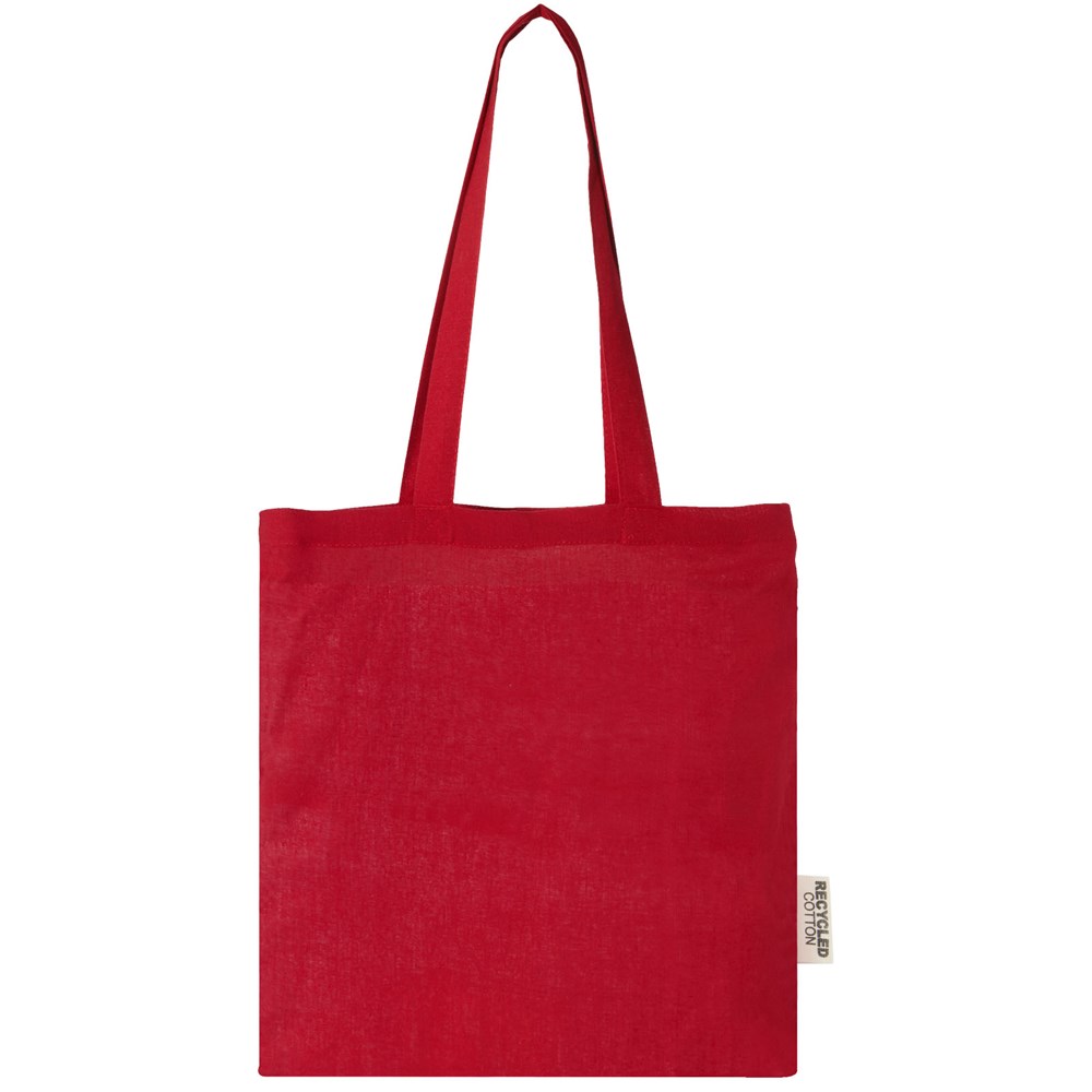 Madras 140 g/m2 GRS recycled cotton tote bag 7L