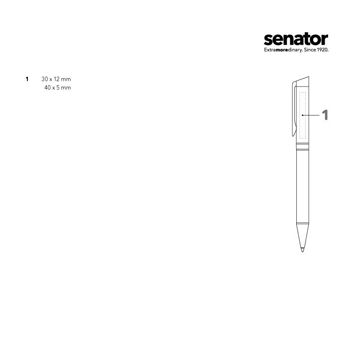 senator® Carbon Line Black  twist ball pen