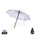 23" Impact AWARE™ RPET 190T auto open bamboo umbrella