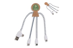 [A53-LT41017-N0094] Xoopar Mr. Bio Cork Charging Cable